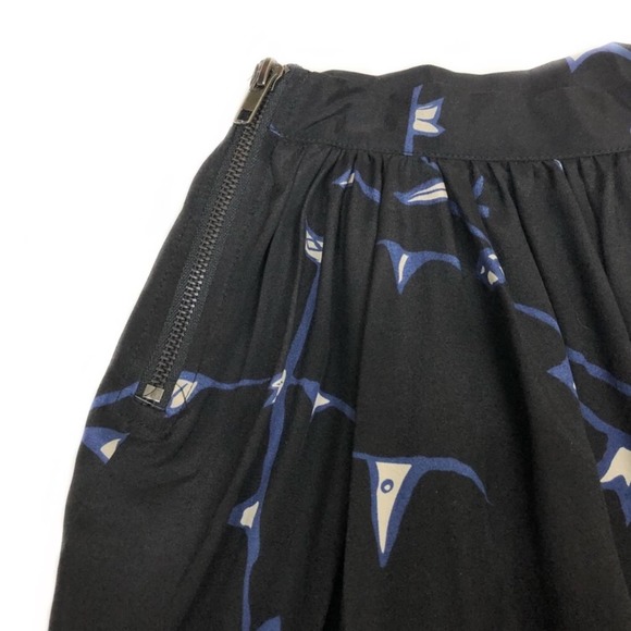 Rieley Silk Abstract Printed Skirt - Picture 6 of 8